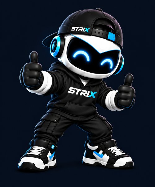 Strix, the StricklandAI mascot